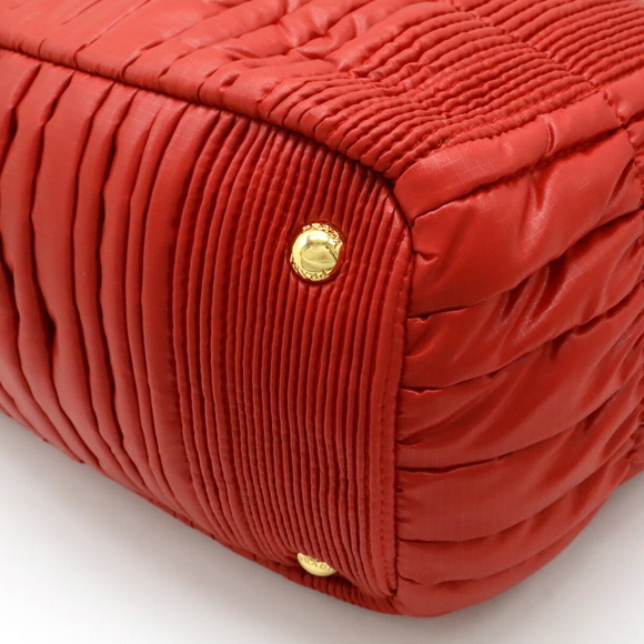 Prada Tessuto Impuntu Shoulder Bag Rosso red - Picture 3 of 7